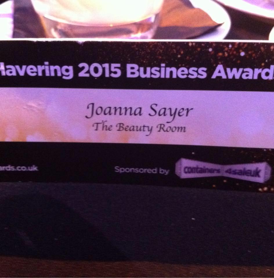 The Beauty Room Essex at the Havering Business Awards
