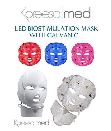 Koreesa Med LED Biostimulating Mask with Galvanic